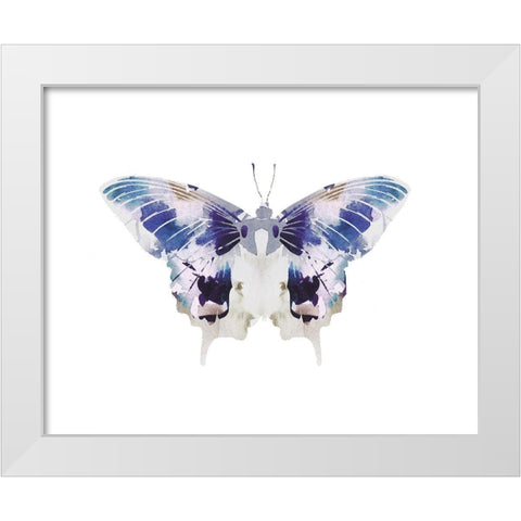 Butterfly 3 White Modern Wood Framed Art Print by Straatsma, Leah