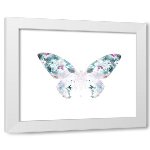 Butterfly 4 White Modern Wood Framed Art Print by Straatsma, Leah