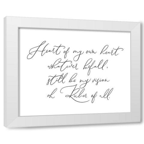 Heart of My Own Hear White Modern Wood Framed Art Print by Straatsma, Leah