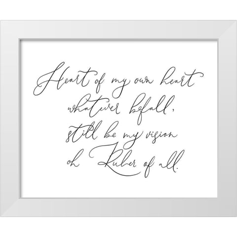 Heart of My Own Hear White Modern Wood Framed Art Print by Straatsma, Leah