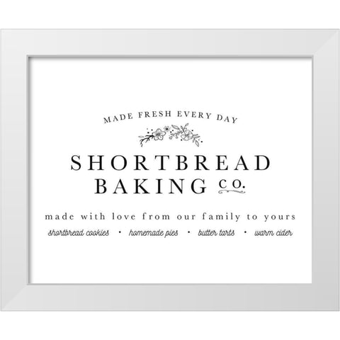 Shortbread Co White Modern Wood Framed Art Print by Straatsma, Leah