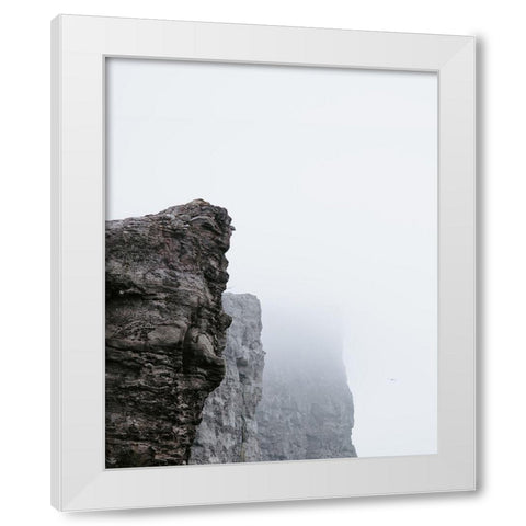 Serenity Cliffs White Modern Wood Framed Art Print by Straatsma, Leah