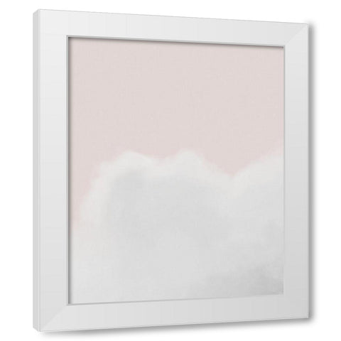 Pink Sky and Clouds White Modern Wood Framed Art Print by Straatsma, Leah