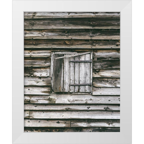 Barn Window White Modern Wood Framed Art Print by Straatsma, Leah