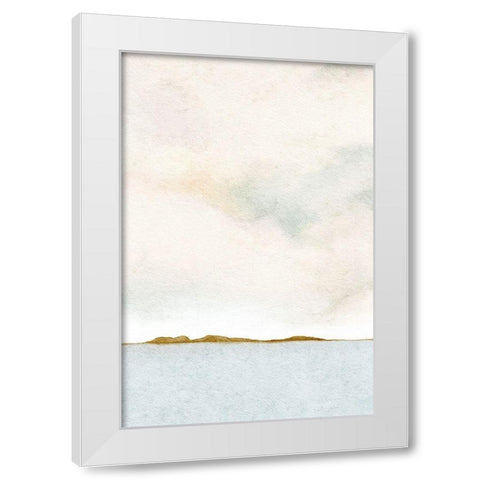 Morning View From The Dock 2 White Modern Wood Framed Art Print by Straatsma, Leah