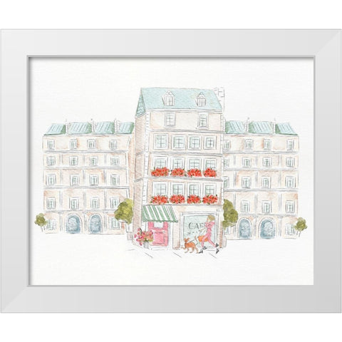 Paris White Modern Wood Framed Art Print by Straatsma, Leah