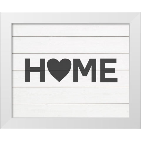 Home Shiplap White Modern Wood Framed Art Print by Straatsma, Leah