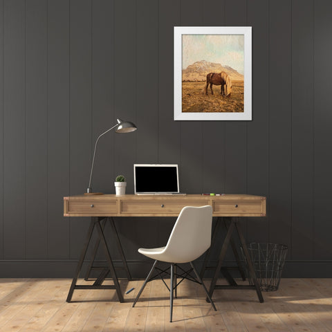 Home on the Range White Modern Wood Framed Art Print by Straatsma, Leah