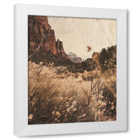 Mountain Range White Modern Wood Framed Art Print by Straatsma, Leah