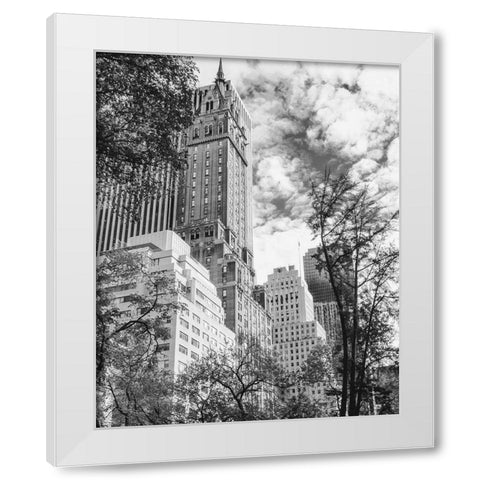 NYC Park Ave White Modern Wood Framed Art Print by Straatsma, Leah