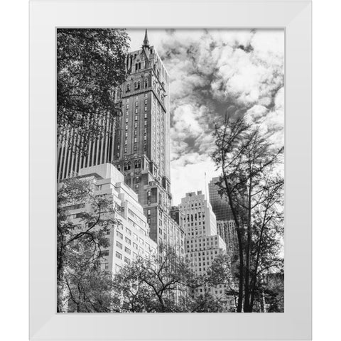 NYC Park Ave White Modern Wood Framed Art Print by Straatsma, Leah