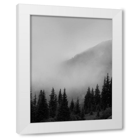 Smokey Mountains White Modern Wood Framed Art Print by Straatsma, Leah