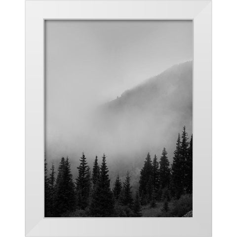 Smokey Mountains White Modern Wood Framed Art Print by Straatsma, Leah