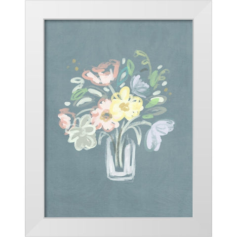 A Bouquet for Rosalind White Modern Wood Framed Art Print by Straatsma, Leah