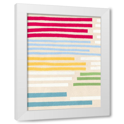 Nantucket Lines White Modern Wood Framed Art Print by Straatsma, Leah