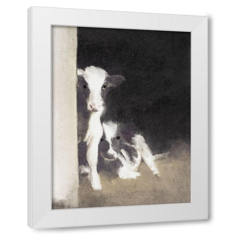 Best Friends White Modern Wood Framed Art Print by Straatsma, Leah