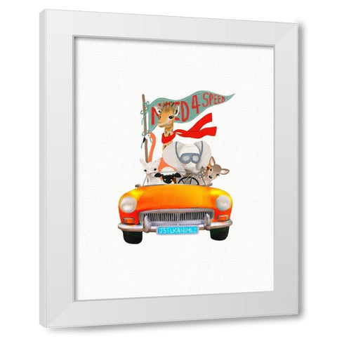 Need 4 Speed White Modern Wood Framed Art Print by Straatsma, Leah