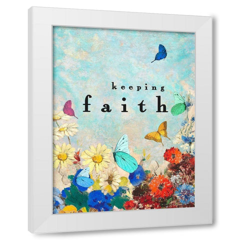 Keeping Faith White Modern Wood Framed Art Print by Straatsma, Leah