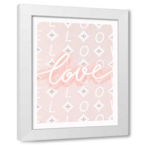 Love White Modern Wood Framed Art Print by Straatsma, Leah