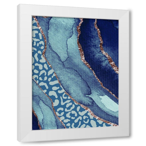 Ocean Cheetah White Modern Wood Framed Art Print by Straatsma, Leah