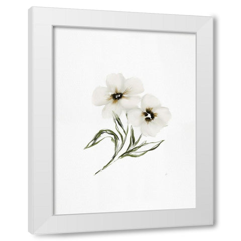 Lovely Florals White Modern Wood Framed Art Print by Straatsma, Leah