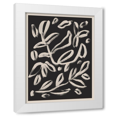 Botanical Vines 3 White Modern Wood Framed Art Print by Straatsma, Leah
