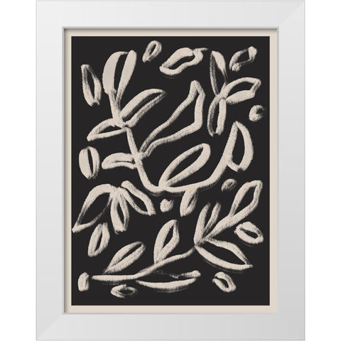 Botanical Vines 3 White Modern Wood Framed Art Print by Straatsma, Leah