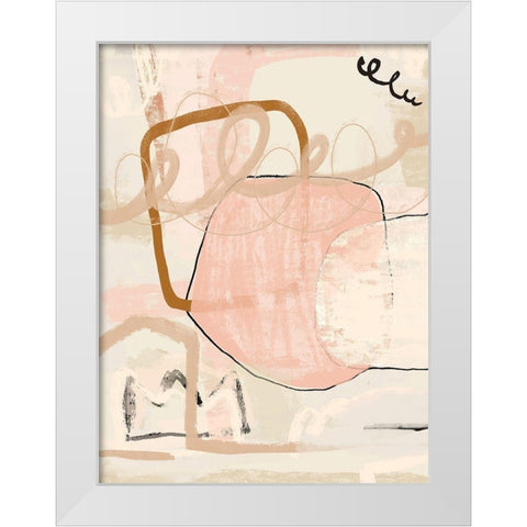 Delightful White Modern Wood Framed Art Print by Straatsma, Leah