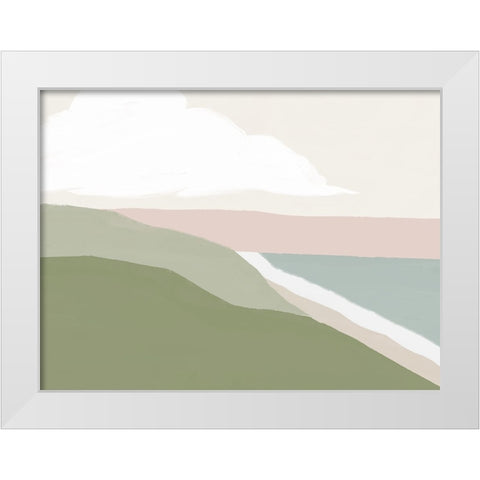 Sunset in Newport White Modern Wood Framed Art Print by Straatsma, Leah