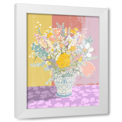 The Loveliest Bouquet White Modern Wood Framed Art Print by Straatsma, Leah