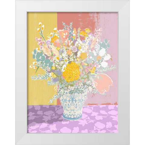 The Loveliest Bouquet White Modern Wood Framed Art Print by Straatsma, Leah