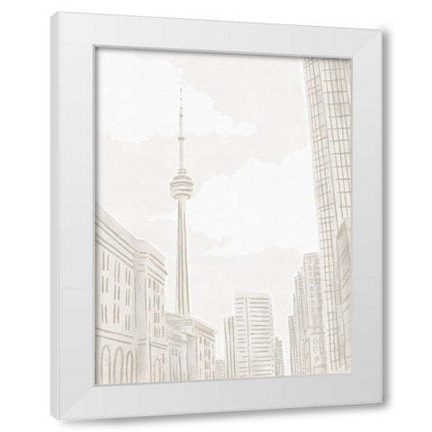 Toronto White Modern Wood Framed Art Print by Straatsma, Leah