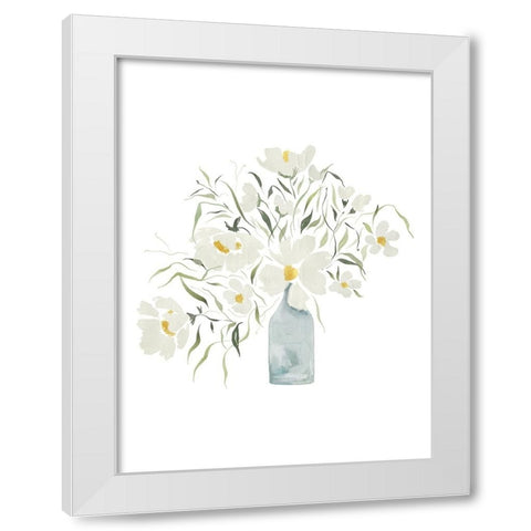 The Simple Vase White Modern Wood Framed Art Print by Straatsma, Leah
