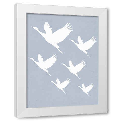 Take Flight White Modern Wood Framed Art Print by Straatsma, Leah