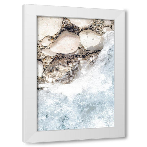 Rocky Shore 1 White Modern Wood Framed Art Print by Straatsma, Leah
