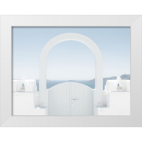 Ocean View 2 White Modern Wood Framed Art Print by Straatsma, Leah