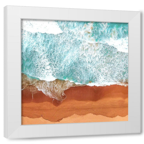 Earthy Beach White Modern Wood Framed Art Print by Straatsma, Leah