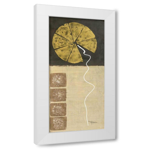 The Rising 1 White Modern Wood Framed Art Print by Umang