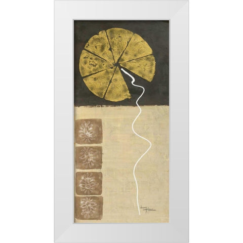 The Rising 1 White Modern Wood Framed Art Print by Umang