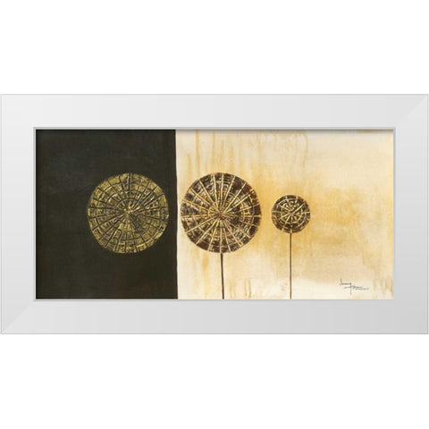 Lollies 1 White Modern Wood Framed Art Print by Umang