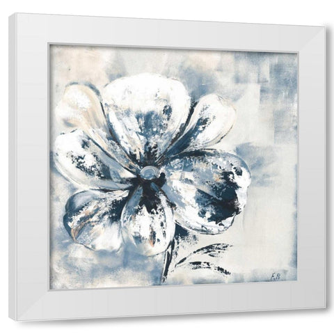 Blue Beauty Florenti Mate White Modern Wood Framed Art Print by May