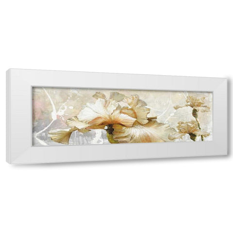 Floral Delight White Modern Wood Framed Art Print by May