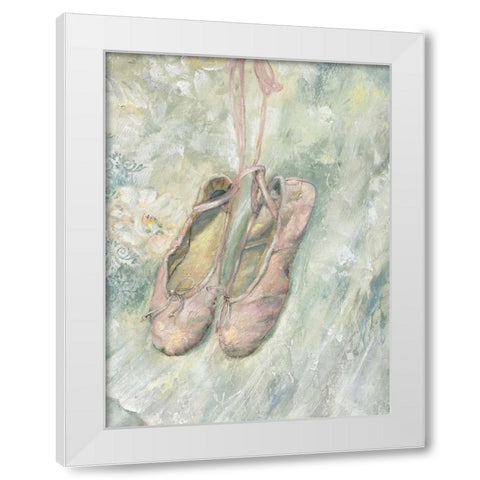 Ready To Dance 82566 White Modern Wood Framed Art Print by May