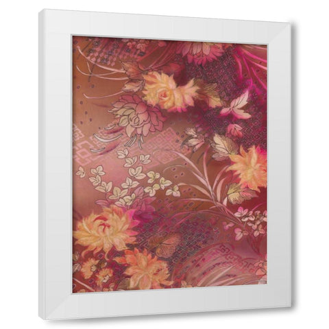 Marooned Florals C White Modern Wood Framed Art Print by May