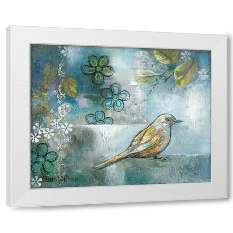 Fly Into Tomorrow 1 White Modern Wood Framed Art Print by May