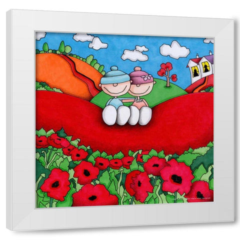 Adobe Photoshop PDF White Modern Wood Framed Art Print by May