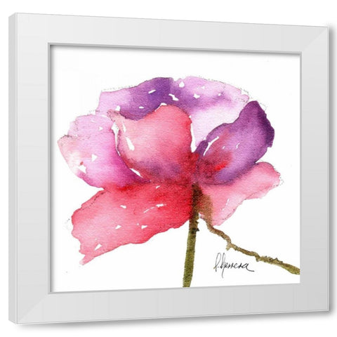 Paragon in Pink White Modern Wood Framed Art Print by May
