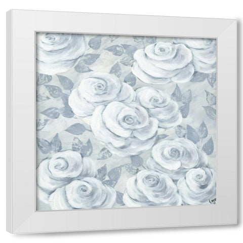 Timeless Elegance White Modern Wood Framed Art Print by May