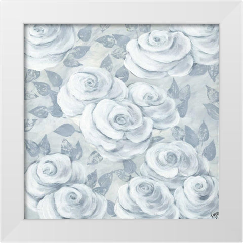 Timeless Elegance White Modern Wood Framed Art Print by May