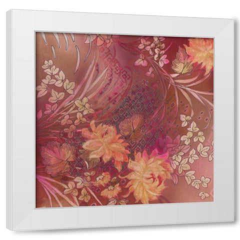 Marooned Floras 2 White Modern Wood Framed Art Print by May